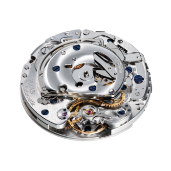 Makroaufnahme des Chronographen-Uhrwerks MU9419