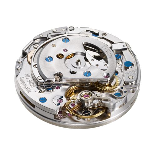 Makroaufnahme des Uhrwerks MU9408