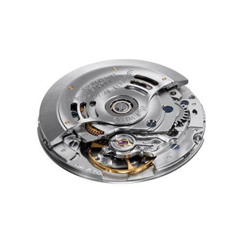 Makroaufnahme des Uhrwerks SW240, Version Mühle