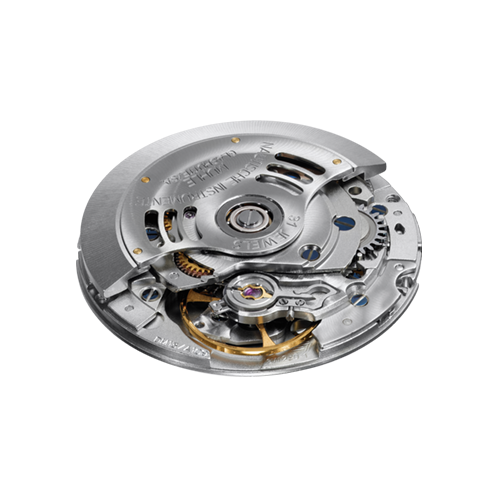 Makroaufnahme des Uhrwerks SW290, Version Mühle